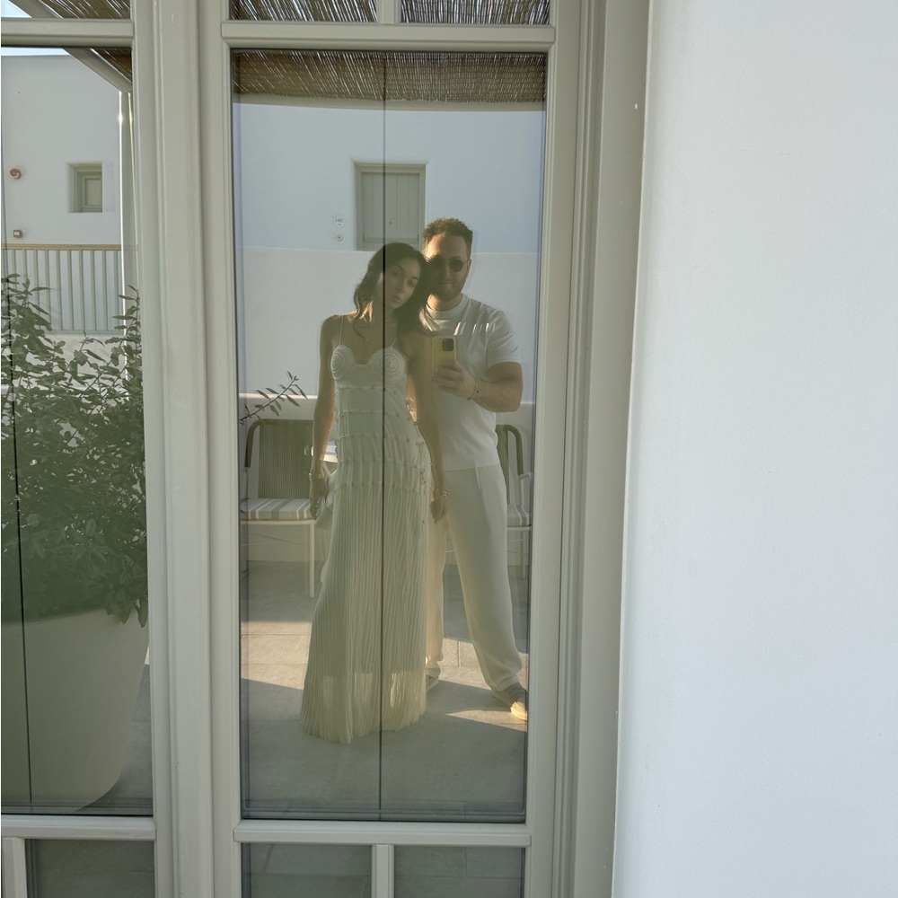 Christopher Esber White Reminiscence Beaded Maxi Dress - Picture 2 of 3